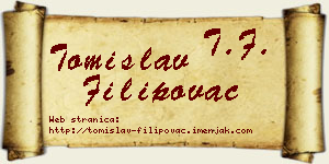 Tomislav Filipovac vizit kartica